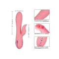 Odtwarzacz wibracyjny do masażu z regulacją, silikonowy, wodoodporny, różowy