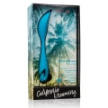 Akumulatorowy wibrator konturowany, wodoodporny, silikonowy Palm Springs Pleasure Blue