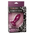 Wibrujący silikonowy prob w kształcie kryształu - fioletowy, 10 trybów wibracji, wodoodporny