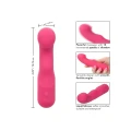 Masażer erogenny Pixies Curvy Pink, silikonowy, wodoodporny, 10.75 cm, 10 prędkości