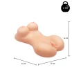 Realistyczny masturbator z dużymi piersiami, 6.5 kg, skóra w jasnym odcieniu