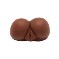 Masturbator anatomiczny z wibratorem, realistyczny, brązowy ton skóry, 8.2 x 8.8 x 5.2 in