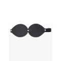 Maseczka na oczy Infinity Blindfold z wegańskiej skóry PU, czarna, 23 cm