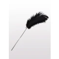 Akcesorium do stymulacji zmysłów - Czarny Piórkowy Wibrator 44 cm