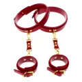 Wrist To Thigh Cuff Set Red