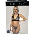 Zestaw eleganckiej bielizny damskiej - Lingerie Play, rozmiar M, kolor czarny