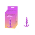 Korek analny Lovesecret Sensual T-Plug 08, fioletowy, 9,3 cm, TPE, dla początkujących