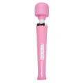 Masażer wand USB różowy z 10 funkcjami, ergonomiczną budową i silikonowym wykończeniem