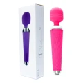 Masażer Wand USB różowy, 10 funkcji, medyczny silikon, długość 19,5 cm