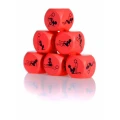 Kostka Miłości 25mm CZERWONA - gra intymna dla par, 6 pozycji do odkrycia