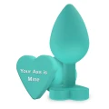 Korek analny silikonowy Plug Your Ass M, 3.5 cm x 8.5 cm, Zielony, marka ToyJoy