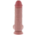 Dildo o podwójnej gęstości, 25 cm, realistyczny, z przyssawką, TPE