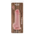 Dildo podwójnej gęstości, realistyczne detale, 28 cm, TPE, przyssawka