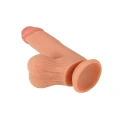 Realistyczne dildo z płynnego silikonu 19 cm, elastyczne, z przyssawką, INFERNO