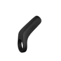 pierscień erekcyjny dla par, czarny, silikonowy, z 9 trybami wibracji, wodoodporny