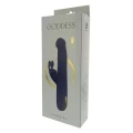 Wibrator podwójny ze stymulatorem łechtaczki, silikonowy, wodoodporny, 10 trybów wibracji