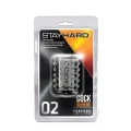 Rękaw wzmacniający do penisa STAY HARD 02 przezroczysty, elastyczny, TPE, 2,5 cm