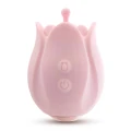Masażer łechtaczki Romantic Rose Pink z 10 trybami wibracji i 3 nasadkami pąka róży