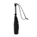 Wibrator BDSM z materiału silikonowego - Flogger Whip w kolorze czarnym, akrylowy i PVC