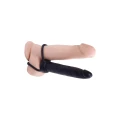 Zestaw strap-on do podwójnej penetracji, FETISH FANTASY SERIES, kolor czarny, 5.5