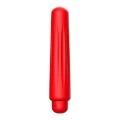 Wibrator pociskowy, ergonomiczną nasadką, 10 prędkości, z ABS i silikonem, czerwony