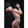 Lina do wiązania Kinbaku Mini - 1,5m, nylonowa, czarna, 6mm szerokości