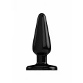 Korek analny 4 cale, czarny, z funkcją ochronną, gumowy, wodoodporny, komfortowy