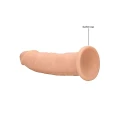 Dildo silikonowe bez kulek, 22,8 cm, realistyczne, termoelastyczne, kolor cielisty