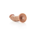 Zakkrzywiony Realistyczny Dildo z Przyssawką - 15,5 cm, PVC, Stymulacja punktu G