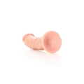 Realistyczne dildo zakrzywione z przyssawką - 18 cm, do stymulacji punktu G