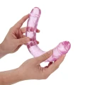 Podwójne realistyczne dildo - 34 cm, przezroczysty, wodoodporny, bez ftalanów i lateksu