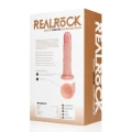 Wibracyjne, zakrzywione dildo RealRock® - 20,5 cm, realistyczny wygląd, przyssawka