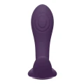 Wibrator w kształcie gruszki z trzymotorową stymulacją - Kolor purpurowy