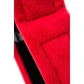 Kajdanki na kostki Anonymo, welurowe, czerwone, komfortowe, 29 cm