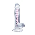 Elastyczne dildo do stymulacji punktu G A-Toys Paret, przezroczyste, 18 cm