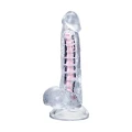 Elastyczne dildo do stymulacji punktu G A-Toys Paret, przezroczyste, 18 cm