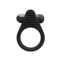 Pierścień erekcyjny A-Toys BRID z wibracjami, silikonowy, czarny, 6,3 cm