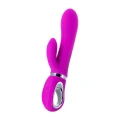Stymulator łechtaczkowy JOS JOLY, wibrator z trybem WOW, silikon, 19,6 cm, fuksia