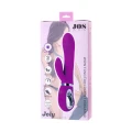 Stymulator łechtaczkowy JOS JOLY, wibrator z trybem WOW, silikon, 19,6 cm, fuksia