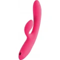 Wibrator douszny z falami próżniowymi JOS Enila, silicone, 23 cm, różowy