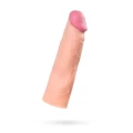 Nakładka na członka A-TOYS Softskin, realistyczna, elastyczna, 16,5 cm długości