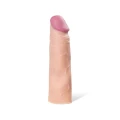 Nakładka na członka A-TOYS Softskin, realistyczna, elastyczna, 16,5 cm długości