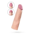 Nakładka na członka A-TOYS Softskin, realistyczna, elastyczna, 16,5 cm długości