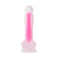 Świecące dildo Peter Glow TOYFA, długość 16,5 cm, realistyczny design, silikon