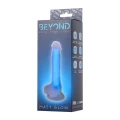 Dildo świecące w ciemności BEYOND BY TOYFA Matt Glow, 18 cm, silikonowe, niebieskie