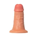 Realistyczne dildo o długości 16 cm, średnicy 6 cm, PVC w odcieniu cielistym - CALIBER