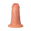 Realistyczne dildo o długości 16 cm, średnicy 6 cm, PVC w odcieniu cielistym - CALIBER