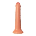 Realistyczne dildo o długości 20 cm i średnicy 3 cm z przyssawką, PVC, kolor flesh