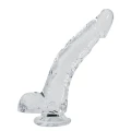 Żelowe dildo o długości 22 cm, smukłym kształcie i wodoodporności IPX8