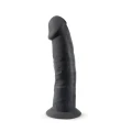 Dildo realistyczne z silikonu, model S.D 2, długość 19 cm, średnica 4,6 cm, czarne